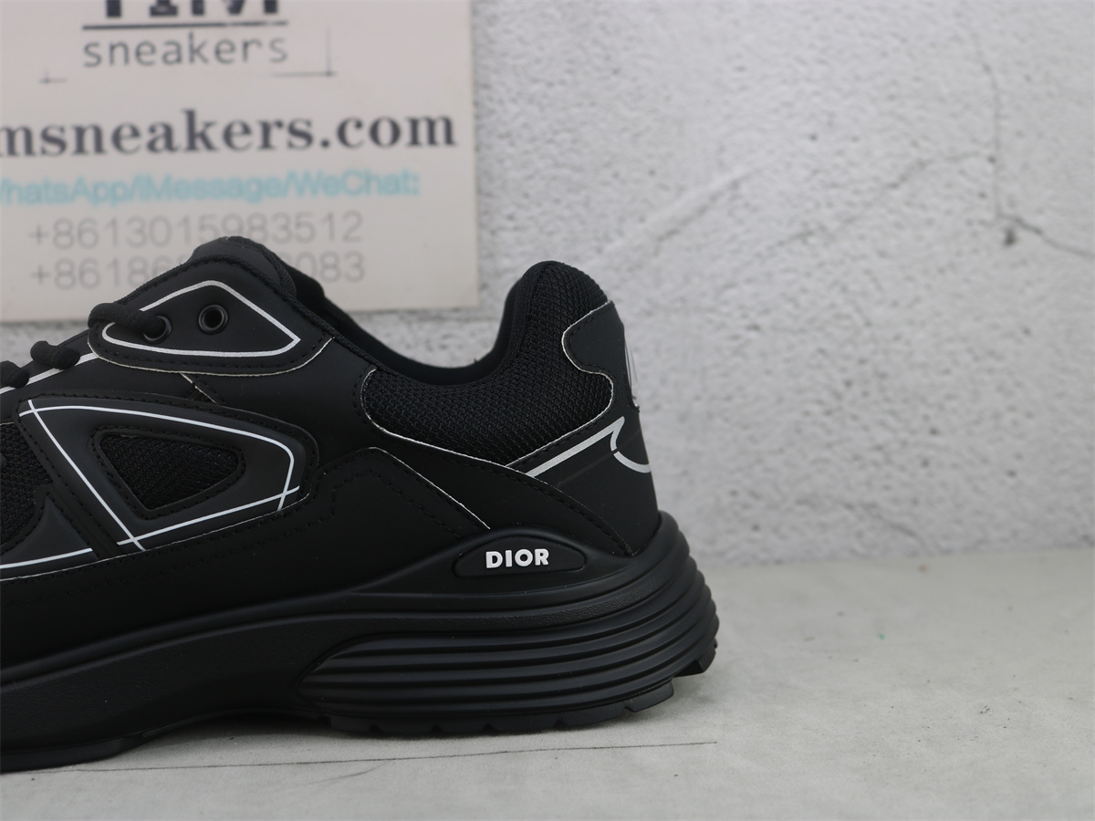 Dior B30 SNEAKER Black Mesh and Technical Fabric